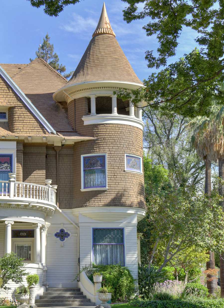 Sacramento Victorian mansion turret Sacramento Victorian mansion turret