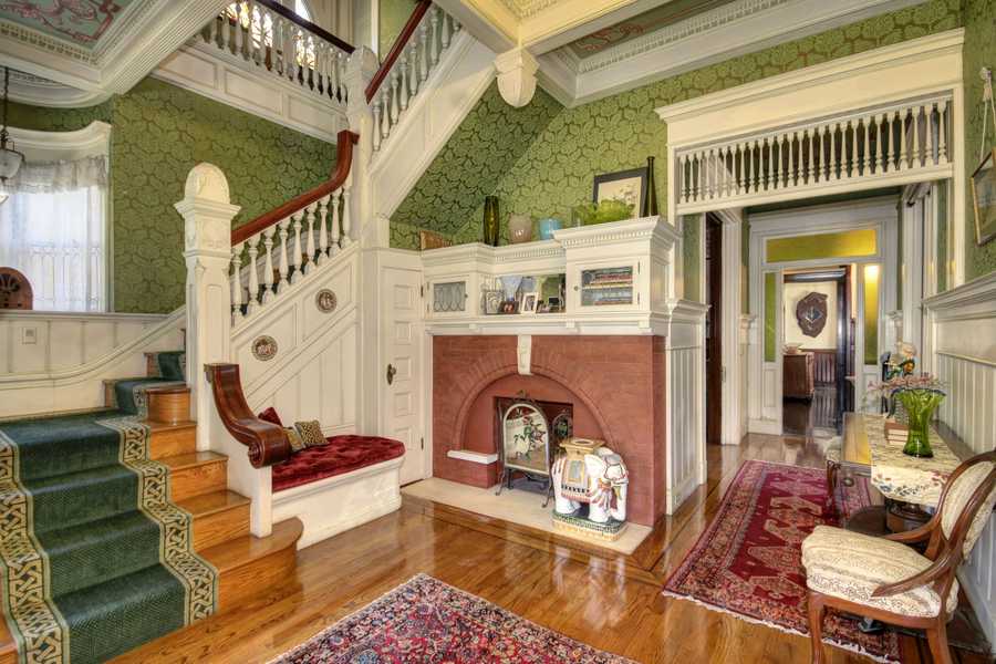 Sacramento Victorian mansion stairs Sacramento Victorian mansion stairs