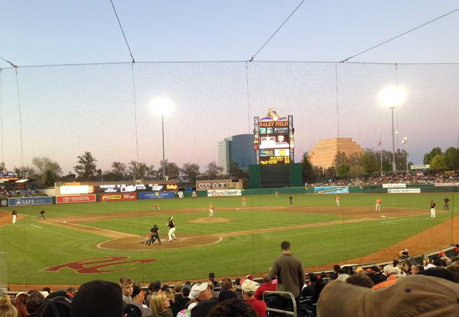 Raley field, sacramento river cats Raley Field, the home stadium of the Sacramento River Cats