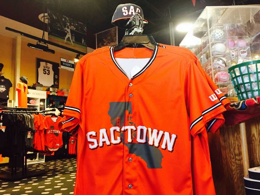 sactown jersey 2. Orange Fridays: The Sacramento River Cats are debuting new orange Sactown jerseys this year that will be worn at every Friday home game. Fans can also purchase their own button-down Sactown jersey -- the hottest-selling items in the store -- in the On Deck Shop.