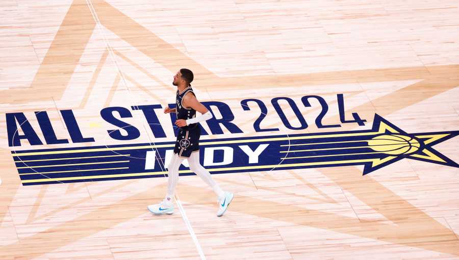 Tyrese Haliburton #0 of the Indiana Pacers and Eastern Conference All-Stars in action against the Western Conference All-Stars in the fourth quarter during the 2024 NBA All-Star Game at Gainbridge Fieldhouse on February 18, 2024.