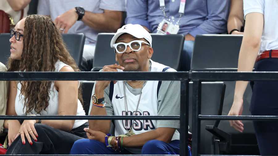 Artistic Gymnastics - Olympic Games Paris 2024: Day 4 PARIS, FRANCE - JULY 30: Spike Lee is seen during the Artistic Gymnastics Women's Team Final on day four of the Olympic Games Paris 2024 at Bercy Arena on July 30, 2024 in Paris, France. (Photo by Pascal Le Segretain/Getty Images)